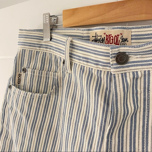 Stussy Stripe Big OL' Jeans - Picture 4 of 5
